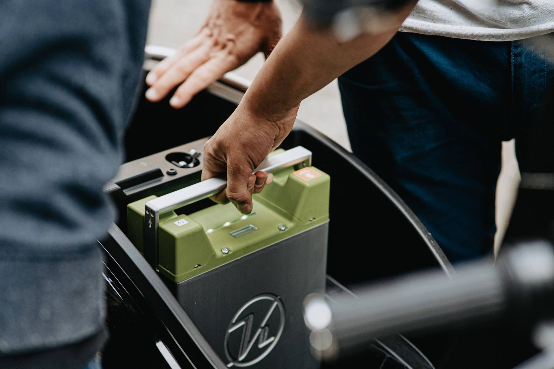 Guy carrying a car battery - Dato Sri Darren Yaw